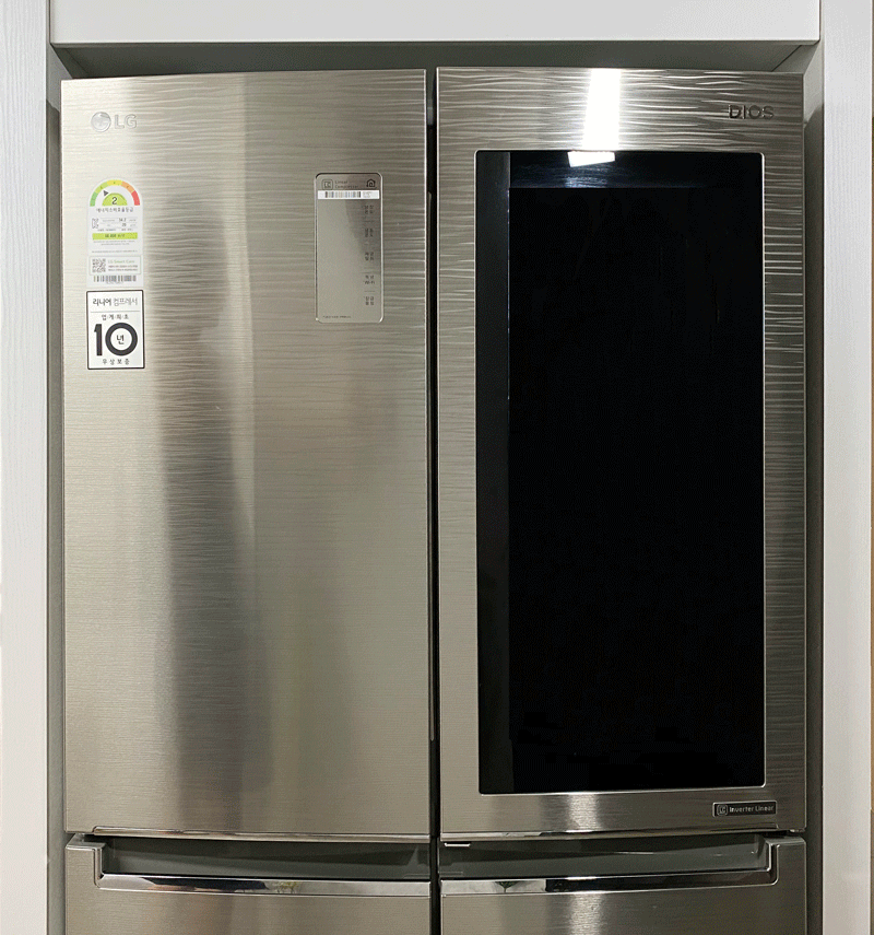 LG 냉장고 노크온 기능